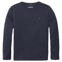 тениска,детски,тениски,tommy,hilfiger,basic,knit,long,sleeve,t,shirt,sky,captain,(blue)
