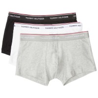 боксерки,мъжко,бельо,tommy,hilfiger,low,rise,boxers,3,units,black,grey,heather,white,(white,black,grey)