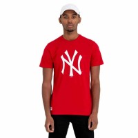 тениска,мъжки,тениски,new,era,mlb,team,logo,new,york,yankees,short,sleeve,t,shirt,red,(red)