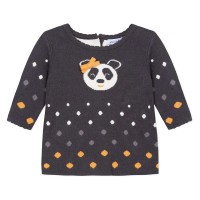 рокля,дамски,поли,и,рокли,absorba,panda,ludique,long,sleeve,short,dress,grey,(charcoal,grey)