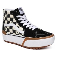 маратонки,дамски,маратонки,vans,sk8,hi,stacked,trainers,multi,true,(black)