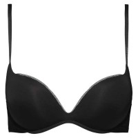дамско,бельо,дамски,бикини,и,танкини,calvin,klein,sculpted,plunge,push,up,bra,black,(black)