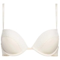 дамско,бельо,дамски,бикини,и,танкини,calvin,klein,plunge,push,up,flirty,bra,beige,(ivory)