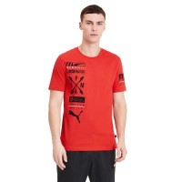 тениска,мъжки,тениски,puma,advanced,graphic,short,sleeve,t,shirt,red,(high,risk,red)