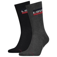 чорапи,мъжки,чорапи,levi´s,®,sportswear,logo,regular,socks,2,pairs,mid,grey,black,(black,grey)
