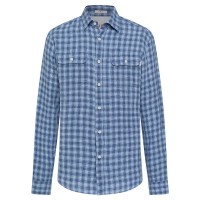 карирана,риза,мъжки,ризи,hackett,linen,check,long,sleeve,shirt,blue,(sky,blue)