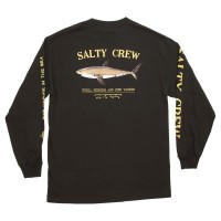 тениска,мъжки,тениски,salty,crew,bruce,long,sleeve,t,shirt,brown,(black)