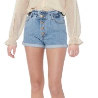 къси,панталони,дамски,панталони,only,cuba,life,paperbag,dot006,denim,shorts,blue,(medium,blue,denim)