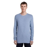 блуза,мъжки,пуловери,tom,tailor,structured,sweater,soft,light,blue,melange,(blue)