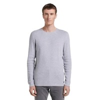блуза,мъжки,пуловери,tom,tailor,structured,sweater,lava,stone,grey,melange,(grey)