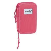 ученически,принадлежности,safta,small,double,filled,28,pieces,pencil,case,pink,(strawberry)