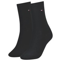 чорапи,дамски,чорапи,tommy,hilfiger,casual,socks,2,pairs,black