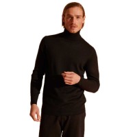 блуза,мъжки,пуловери,superdry,merino,rollneck,sweater,black