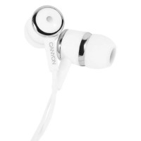 слушалки,слушалки,canyon,essential,earphones,black,(white)