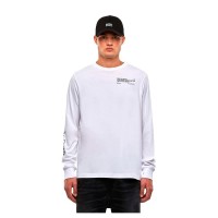 тениска,мъжки,тениски,diesel,jusn62,long,sleeve,t,shirt,white