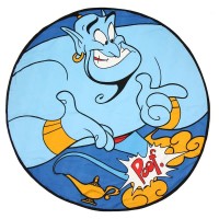 хавлиена,кърпа,хавлии,cerdá,aladdin,disney,round,towel,blue,(blue)