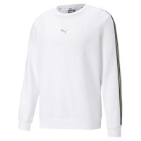 блуза,мъжки,пуловери,puma,metallic,nights,crew,sweatshirt,white,(puma,white)