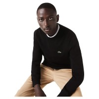 блуза,мъжки,пуловери,lacoste,classic,fit,crew,organic,cotton,sweater,black