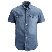 риза,с,къс,ръкав,дамски,ризи,мъжки,ризи,jack,&,jones,sheridan,short,sleeve,shirt,blue,(medium,blue,denim,slim,fit)