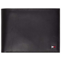 портфейли,и,портмонета,tommy,hilfiger,eton,flap,and,coin,pocket,leather,wallet,black