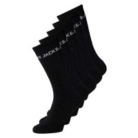 чорапи,мъжки,чорапи,jack,&,jones,basic,logo,tennis,socks,5,pairs,black,(black,detail,black)