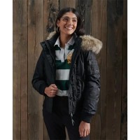 яке,дамски,якета,и,палта,superdry,nylon,flight,bomber,jacket,black,(black)