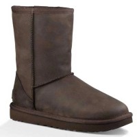 обувки,дамски,боти,мъжки,боти,ugg,classic,short,leather,boots,brown,(brownstone)