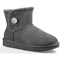 обувки,дамски,боти,мъжки,боти,ugg,mini,bailey,button,bling,boots,grey,(grey)