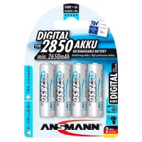 батерии,ansmann,1x4,nimh,rechargeable,2850,mignon,aa,digital,batteries,2650mah,silver,(silver)
