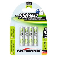 батерии,ansmann,1x4,maxe,nimh,rechargeable,micro,aaa,5030772,batteries,550mah,silver,(silver)