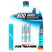 батерии,ansmann,1x2,maxe,nimh,micro,800mah,aaa,rechargeable,battery,silver