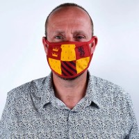 други,аксесоари,pyramid,harry,potter,gryffindor,premium,face,mask,2,units,yellow,red,(red,orange)