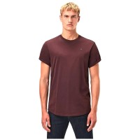 тениска,мъжки,тениски,g,star,lash,ribbed,short,sleeve,t,shirt,red,(dark,fig)