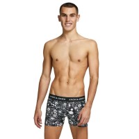 боксерки,мъжко,бельо,jack,&,jones,sugar,skull,boxers,3,units,black,(black,detail,black,blazing,yellow)