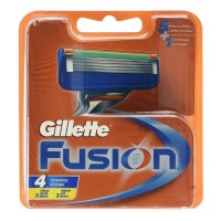 бръснене,gillette,fusion,cartridges,razor,4,units,blue,(orange,blue)
