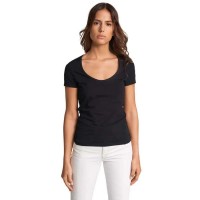 тениска,дамски,тениски,salsa,jeans,timeless,lyocell,short,sleeve,t,shirt,black