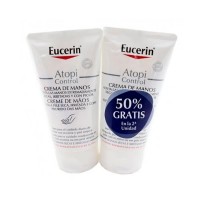 козметика,за,овлажняване,eucerin,aontrol,hand,cream,2x75ml,white
