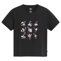 тениска,дамски,тениски,levi´s,®,©disney,mickey,minnie,goofy,short,sleeve,t,shirt,black,(black)