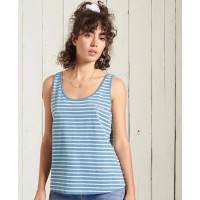 тениска,дамски,тениски,superdry,orange,label,classic,sleeveless,t,shirt,blue,bottle,marl,light,grey,marl,(blue)