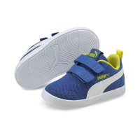 маратонки,детски,маратонки,puma,courtflex,v2,mesh,velcro,trainers,star,sapphire,puma,white,(blue)
