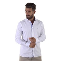 риза,с,дълъг,ръкав,мъжки,ризи,hackett,textured,contrast,trim,long,sleeve,shirt,white