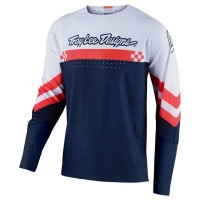 блуза,с,дълъг,ръкав,мъжки,тениски,дамски,тениски,troy,lee,designs,se,ultra,factory,long,sleeve,jersey,orange,blue,(white,navy)