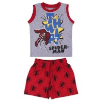 пижама,детски,пижами,spiderman,spiderman,sleeveless,pyjama,red,grey,(gray)