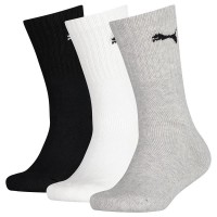 чорапи,детски,чорапи,puma,sport,socks,3,pairs,grey,white,black,(black)