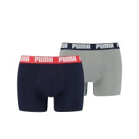 боксерки,мъжко,бельо,puma,basic,boxers,2,units,blue,grey,melange,(blue,grey)