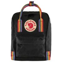 раница,раници,fjällräven,kånken,rainbow,mini,7l,backpack,black,rainbow,pattern,(black)