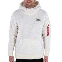 суичър,мъжки,пуловери,alpha,industries,teddy,hoodie,white,(off,white)