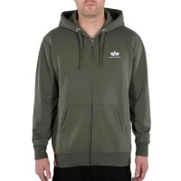 блуза,мъжки,пуловери,alpha,industries,basic,sl,full,zip,sweatshirt,green,(dark,olive)