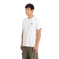 тениска,мъжки,тениски,alpha,industries,basic,small,logo,short,sleeve,t,shirt,white