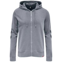 блуза,дамски,блузи,hummel,legacy,full,zip,sweatshirt,grey,melange,(grey)